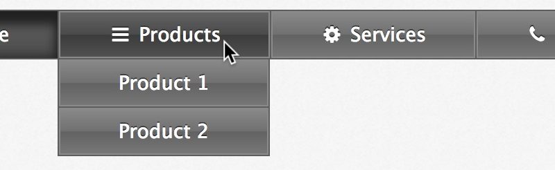 WordPress menu hover no link